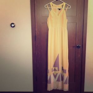 French Connection yellow dress size 6